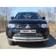 Защита передняя двойная 76-75 мм ТСС для Mitsubishi L200 2014-2015